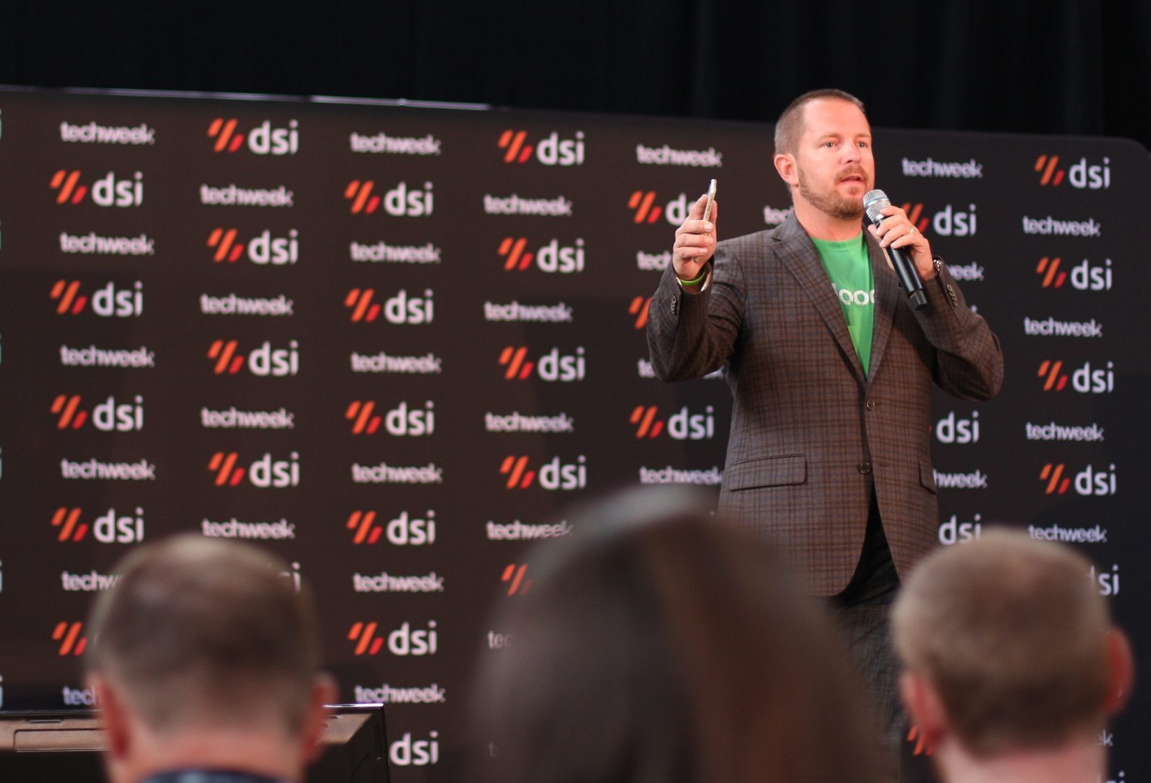 Chris Costello, co-founder and CEO of blooom, speaking at an event in 2015