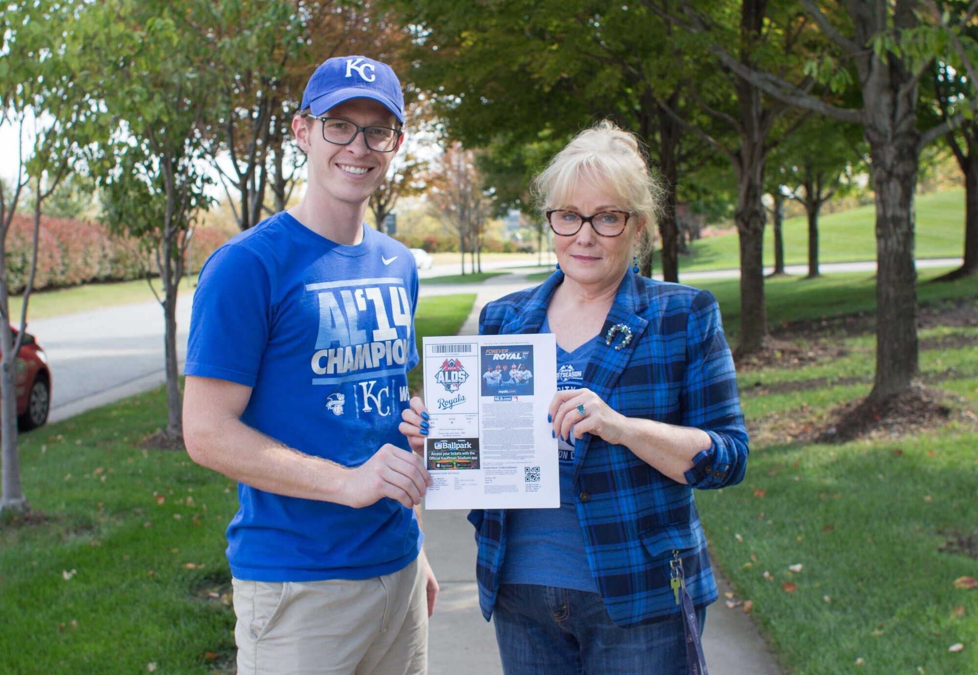 Bobby Burch pictured with winner Marybeth Oliver.