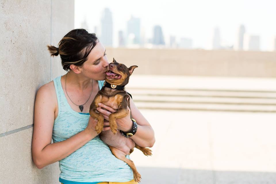 Crystal K. Wiebe with Coco