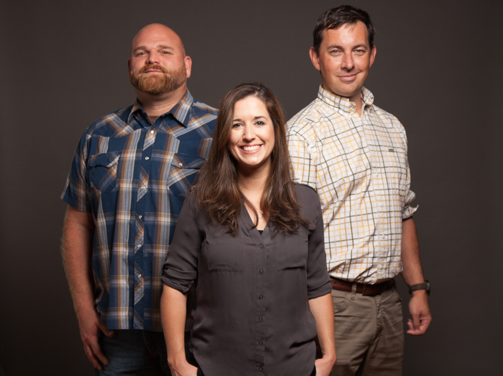 Acre cofounders from left to right: Don Newman and Jen and Andrew Dickson.