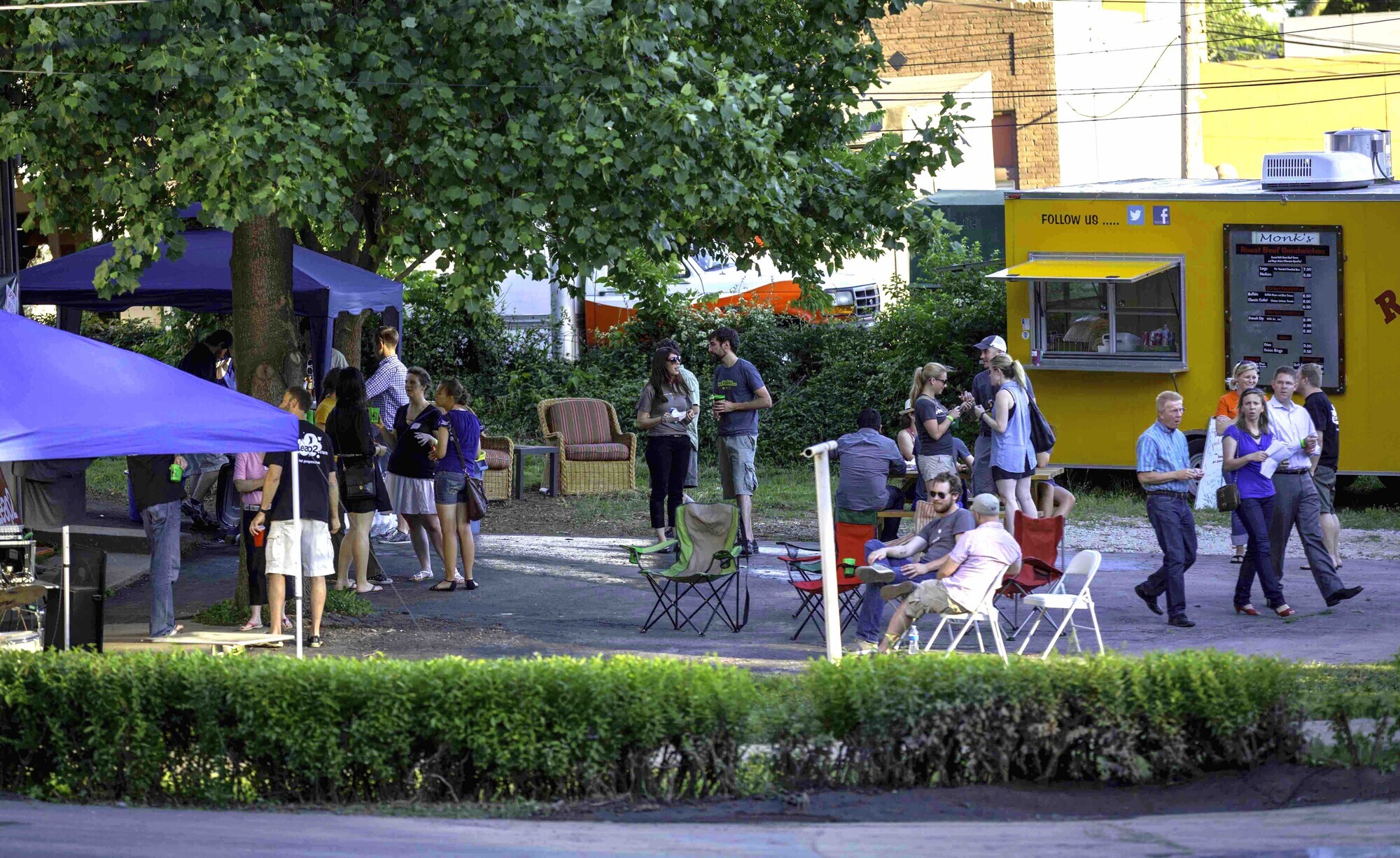 Attendees mingle at the June 2013 Startup Crawl. Photo by Jason Adell