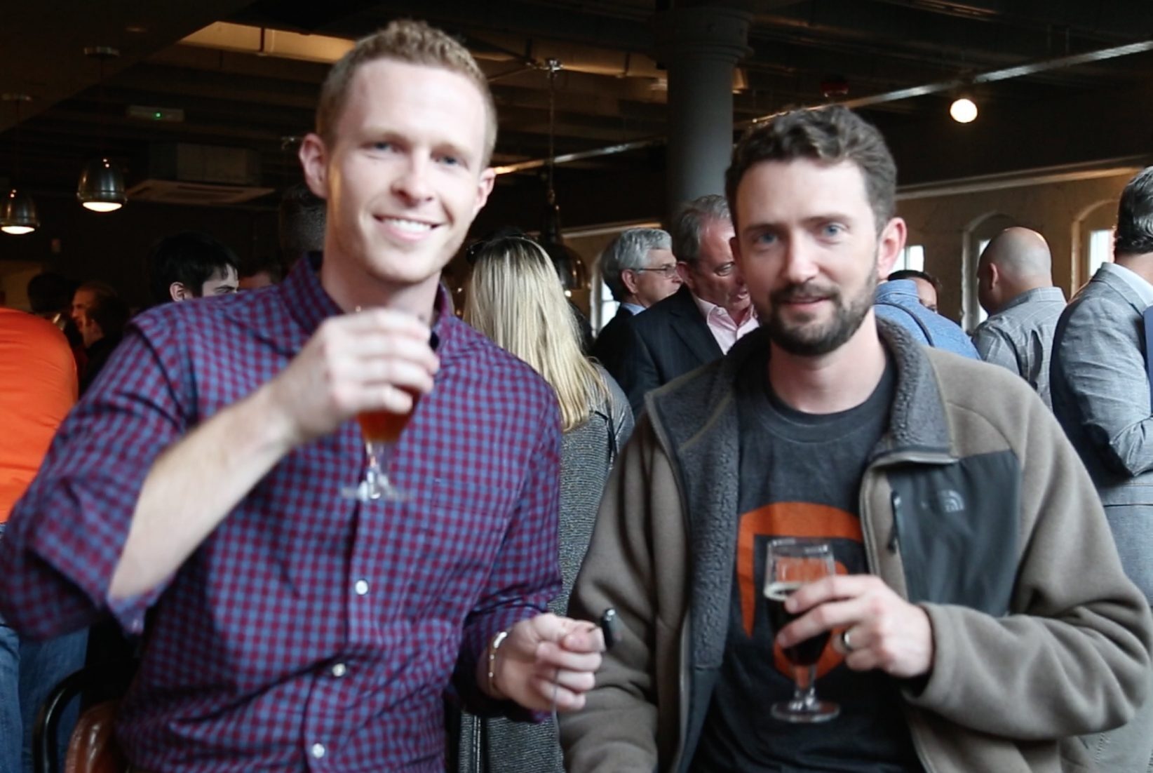 Bobby Burch with SquareOffs founder Jeff Rohr.