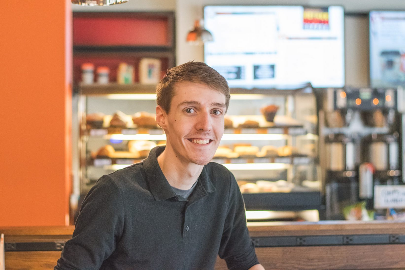 Brandon Miller, Mother Earth Coffee’s store manager