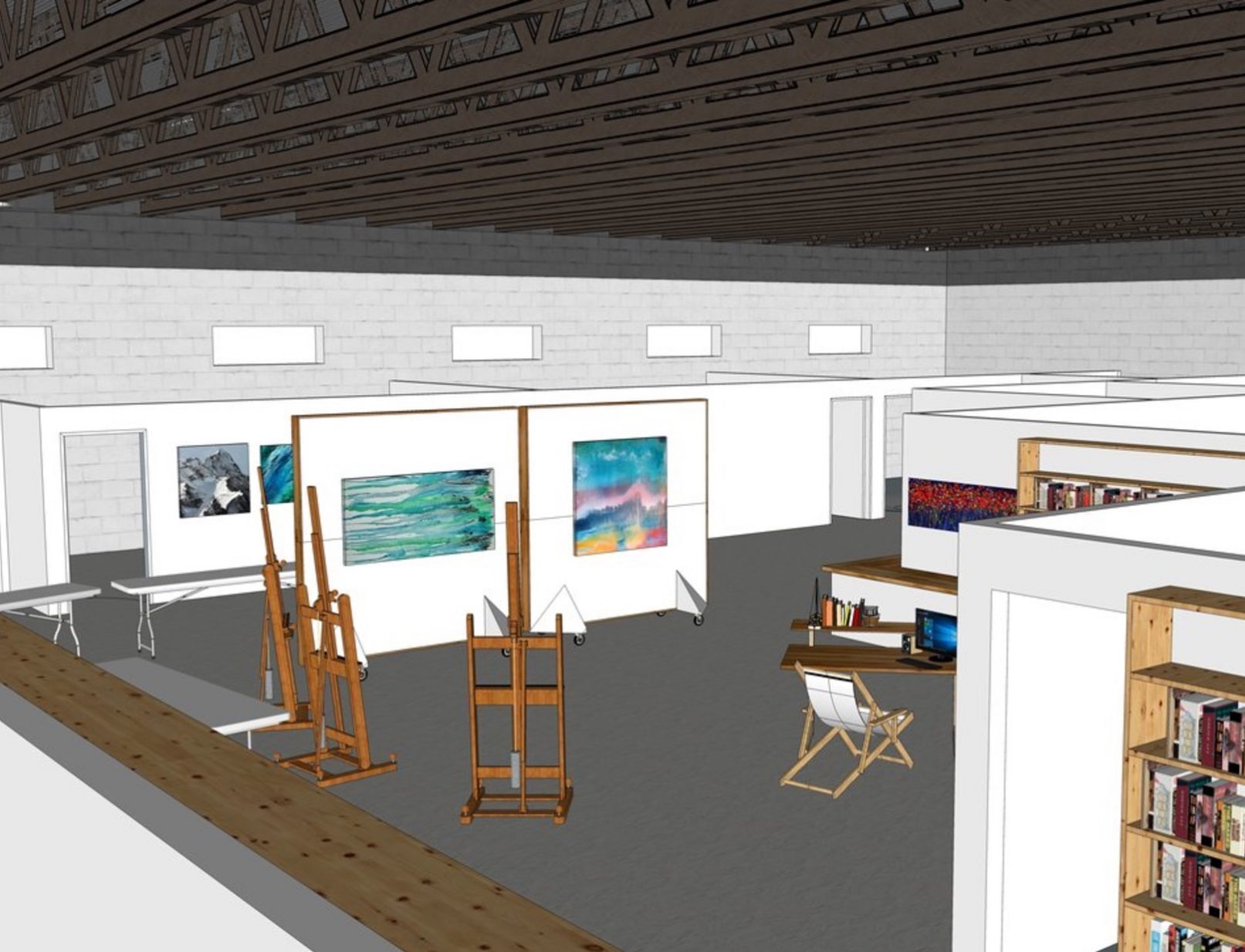 A rendering of the InterUrban ArtHouse.