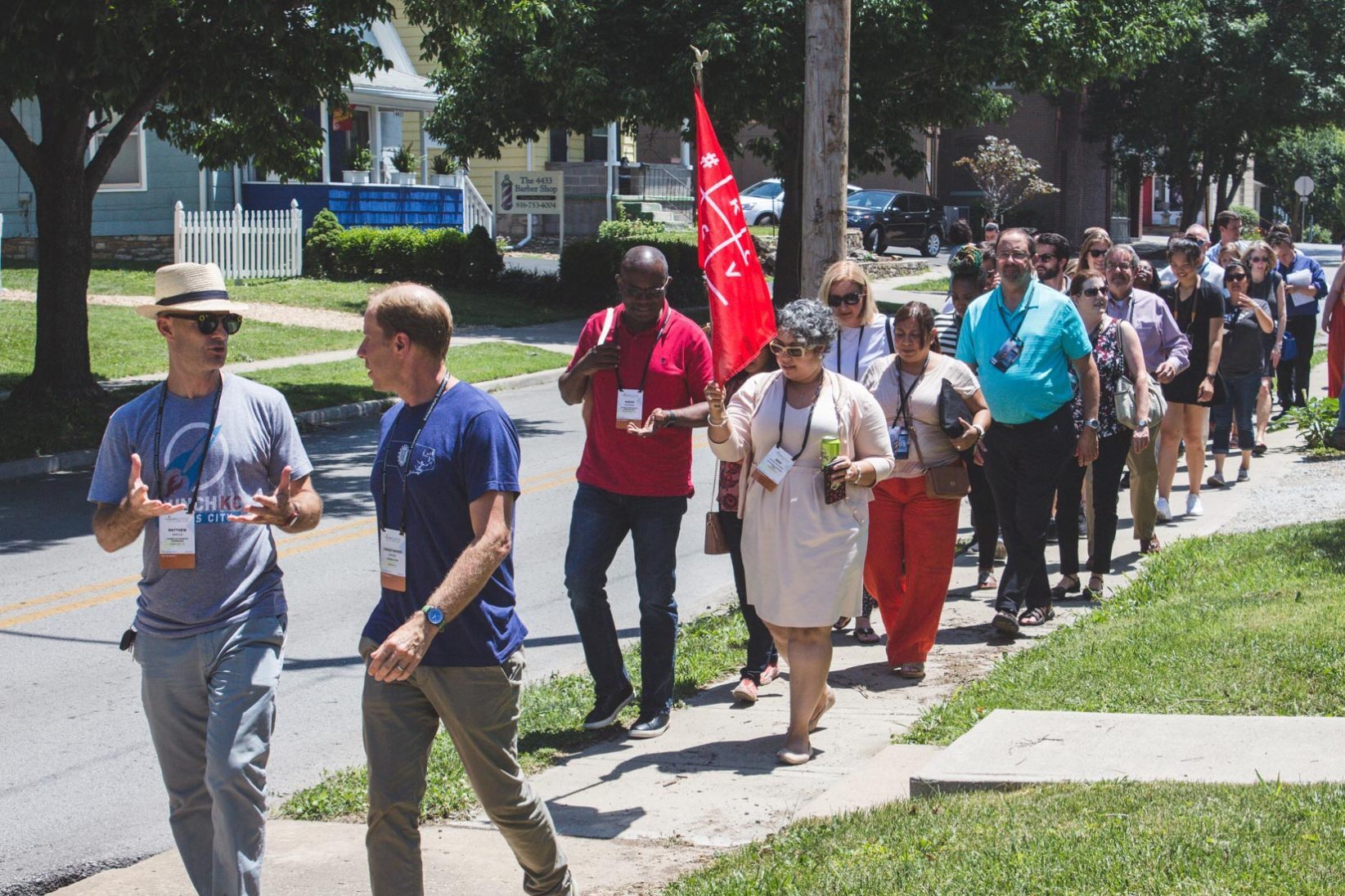 ESHIP Summit attendees tour the Kansas City Startup Village