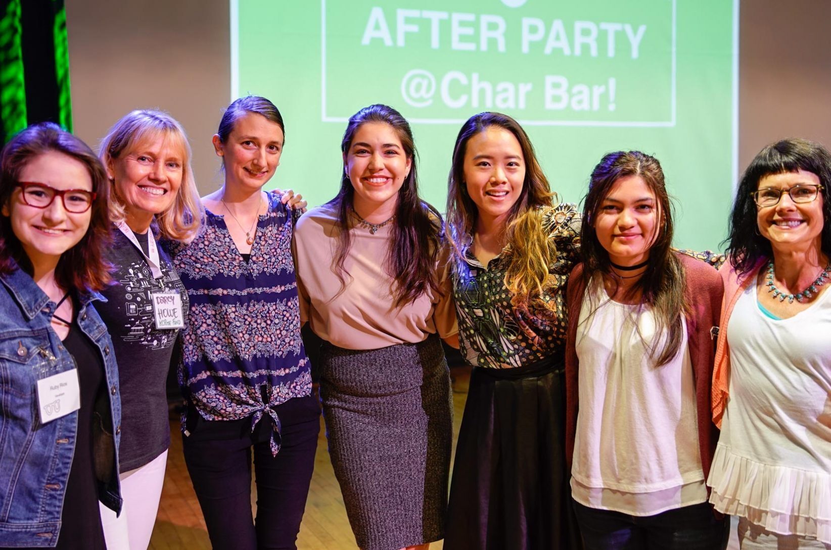 Ruby Rios, KCRiseFund Darcy Howe, Annie DeGraff, Meghan LeVota, Jean Joo, Iroda Narzullayea and Jennifer Nichouse (photo by Jack Blake)