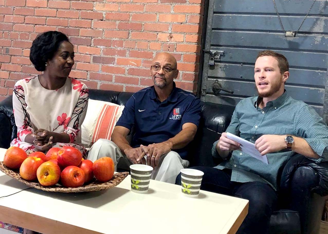 Adrienne Haynes, Dwayne Lewis and Bobby Burch