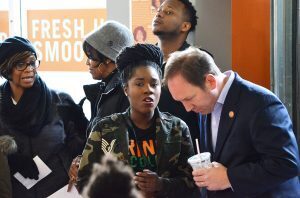 Scott Taylor at Ruby Jean's Kitchen and Juicery opening