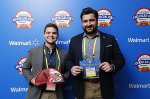 Taylor Jay, product manager, and Ben Rendo, president, Mighty Good Solutions, Pizza Saver