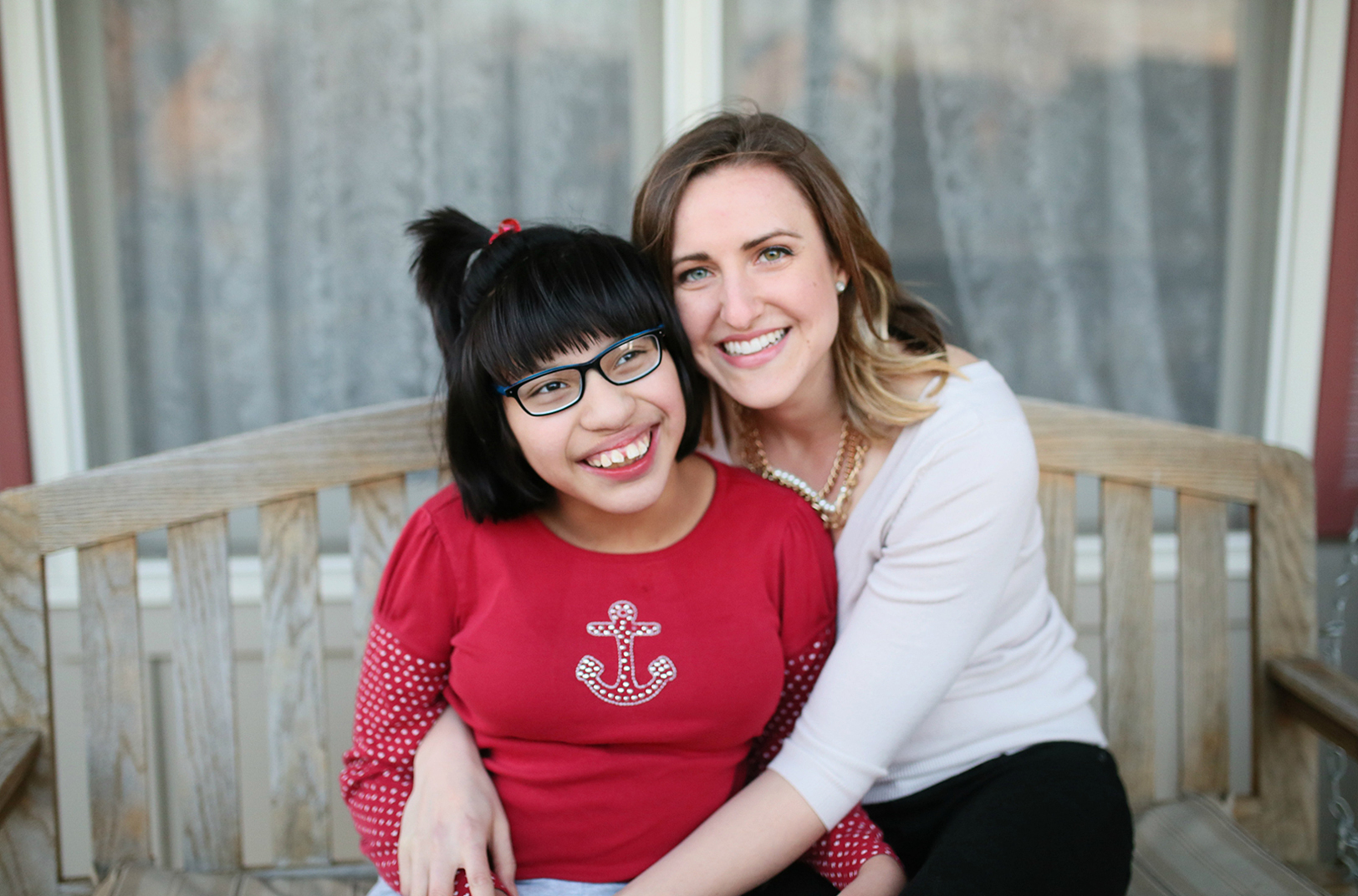 Samantha Lane with her sister, Kimber