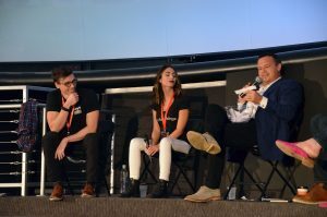 Zach Pettet, Fountain City Fintech; and Erika Klotz, PopBookings, KC Mythbusters