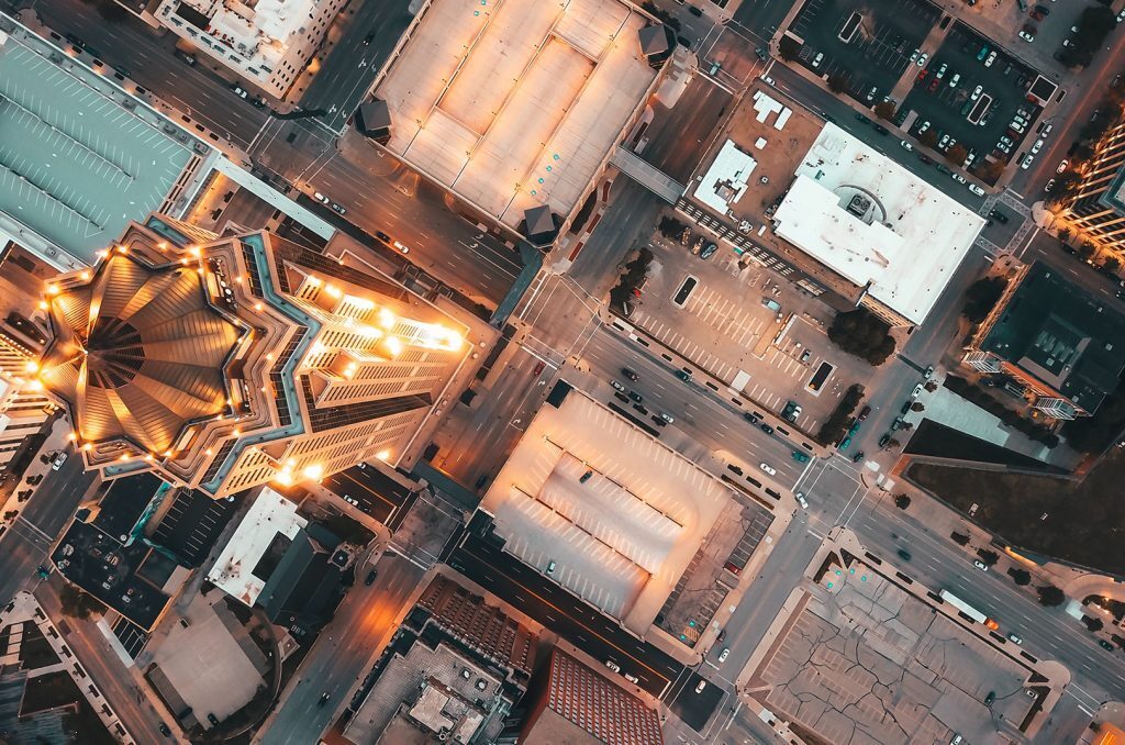 Downtown Des Moines, photo by Drew Dau