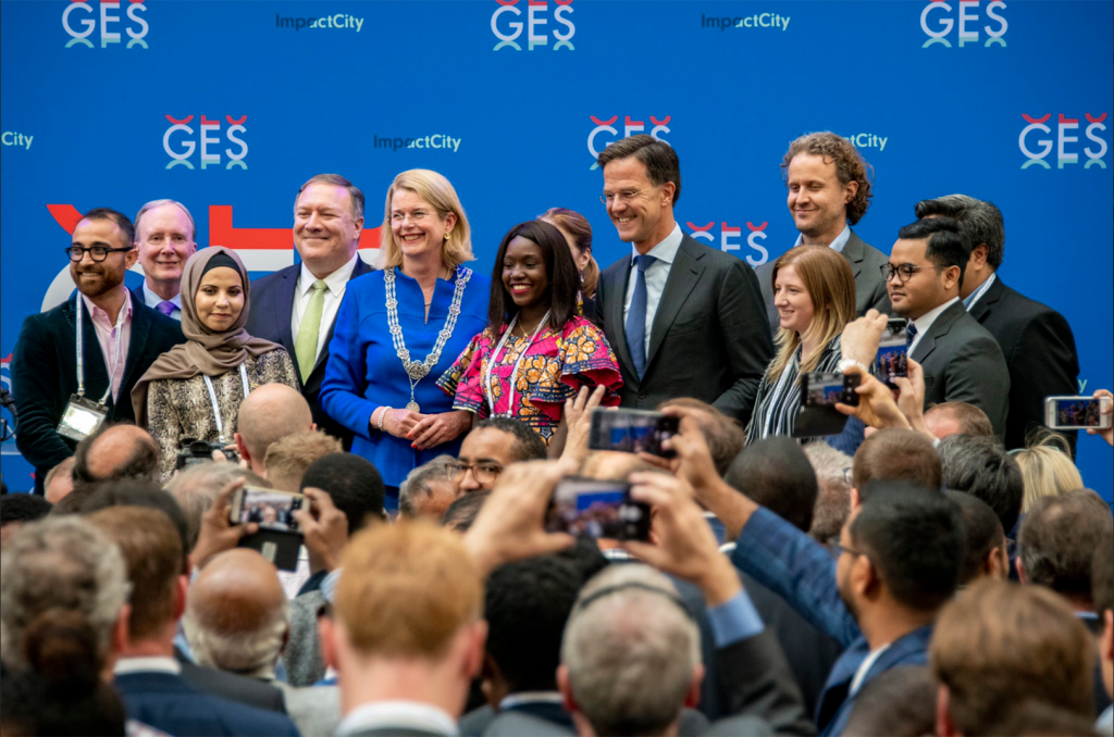 Harold Hess, Enduralock, second from left, at the Global Entrepreneurship Summit, The Hague, Netherlands