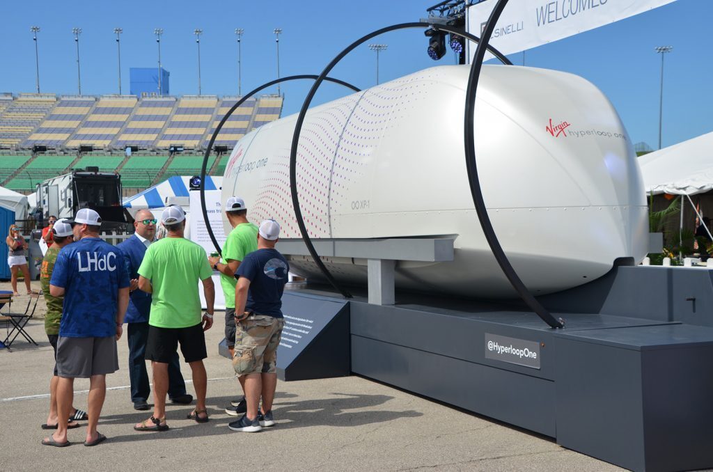 Hyperloop One on display at the American Royal in Kansas City