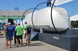 Hyperloop One on display at the American Royal in Kansas City