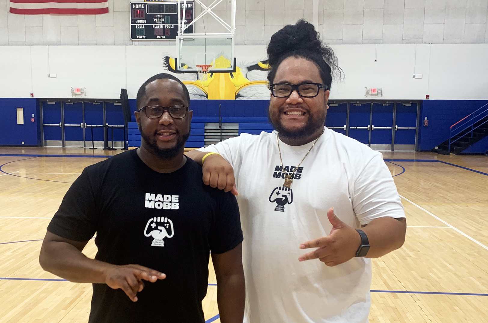 AbdulRasheed Yahaya, Local Legends Gaming; and Mark Launiu, MADE MOBB