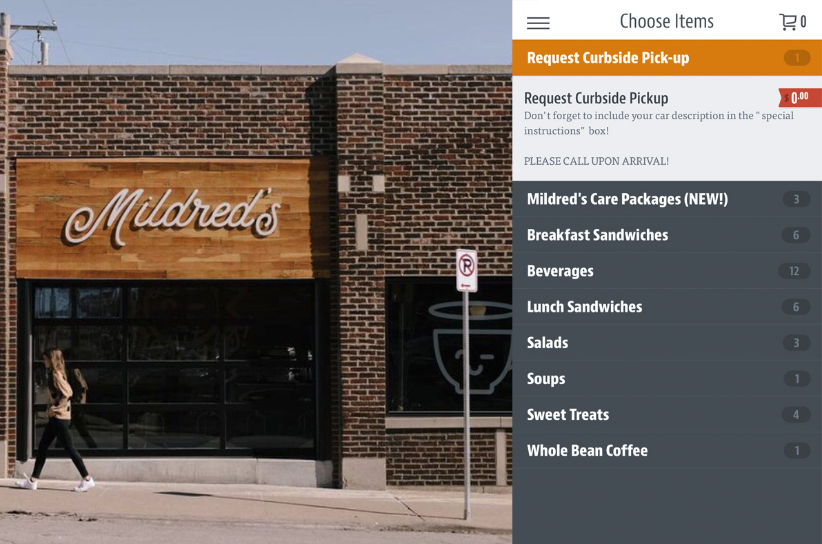 Mildred's, a ChowNow partner that launched online ordering in February