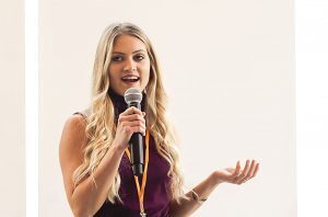 Libby Martin, Calving Technologies; Pure Pitch Rally 2019; photo by Mikaela Wendel