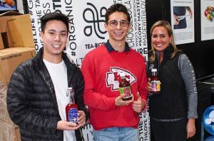 Sean Calderon and Zach Schneller, Oak Media; and Lisa Bledsoe, Tea-Biotics Kombucha