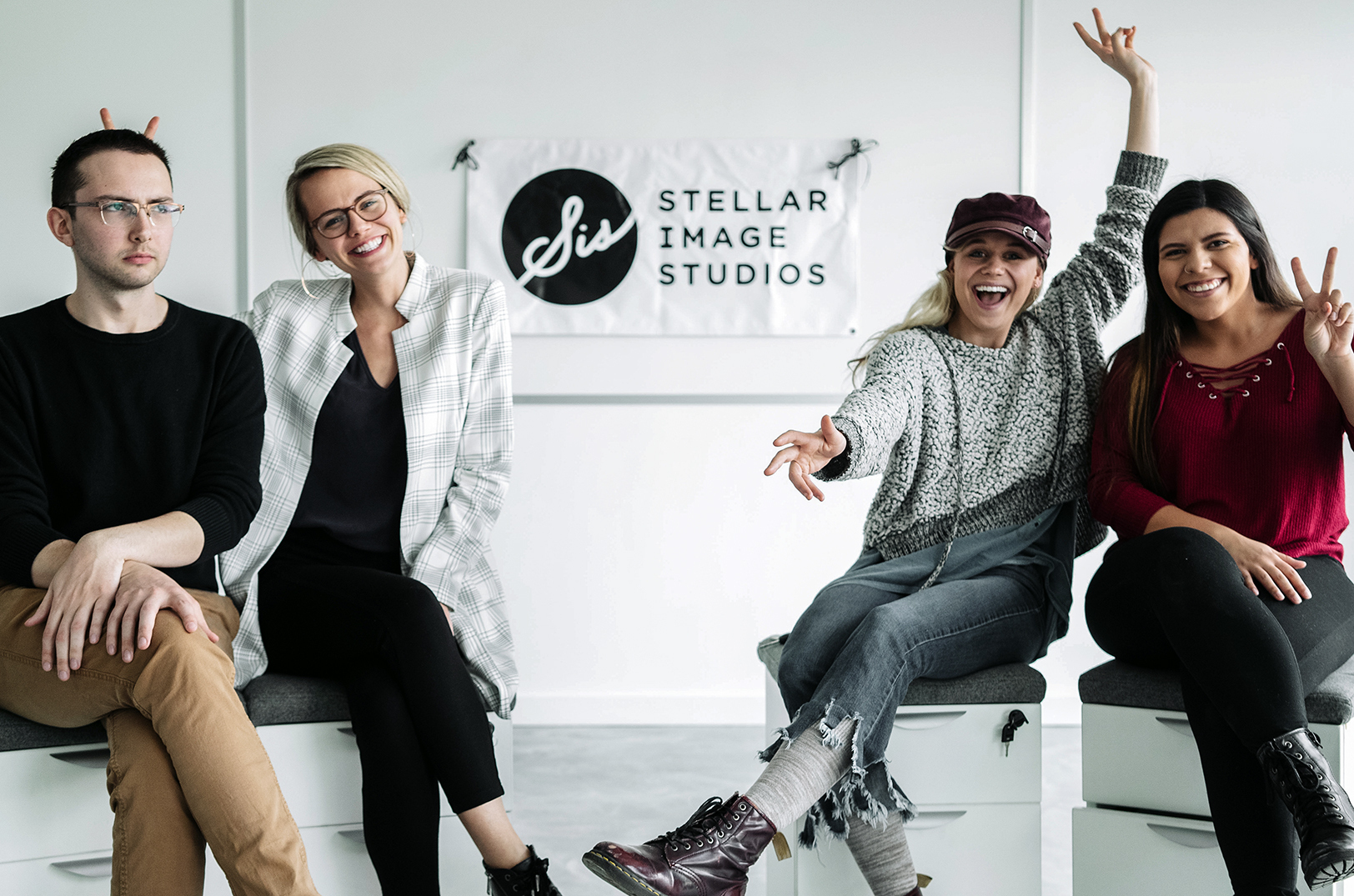 Stone Cole, Jasmine Baudler, Amber Baudler, and Cassie Florido, Stellar Image Studios