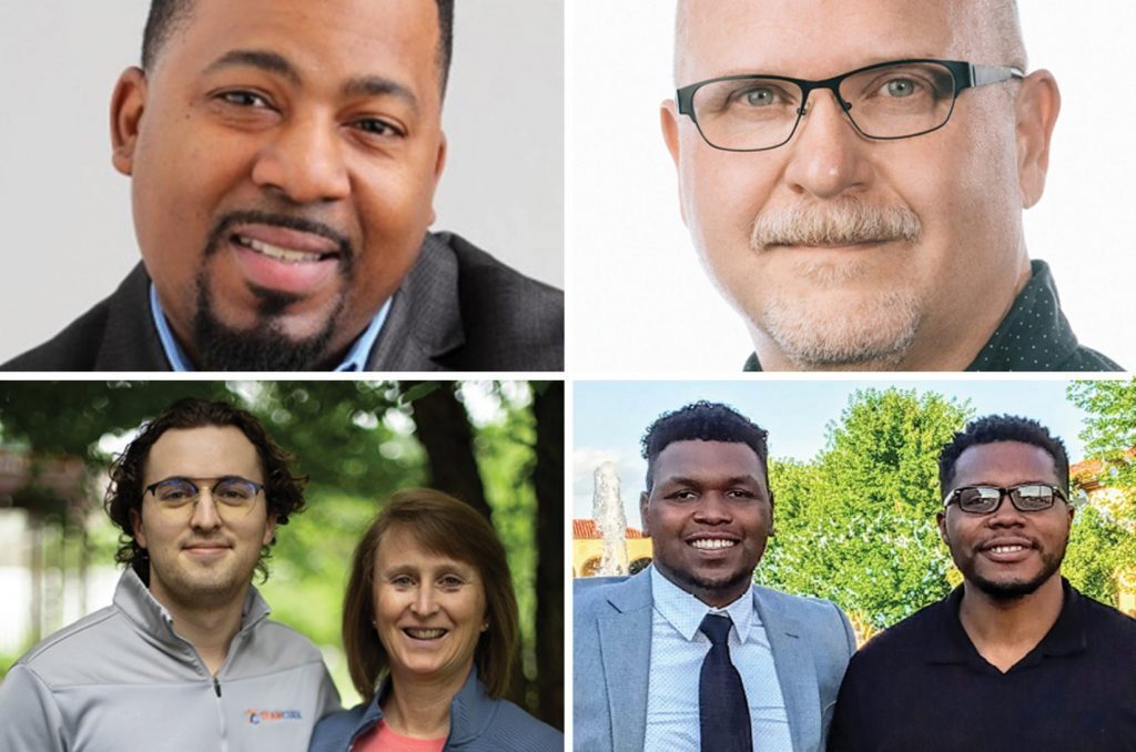 Christopher Jones, MatchRite Care; Jeff Blackwood, PANDA Healthcare Technologies; Rob Hughey and Karen Hughey, Team Cura; and Juaquan Herron and Rodney McDuffie II, The Vendors Assistant; Digital Sandbox KC