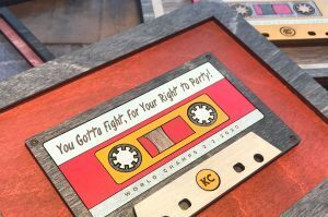 80s Cassette Wall Art, Wee Woodworks