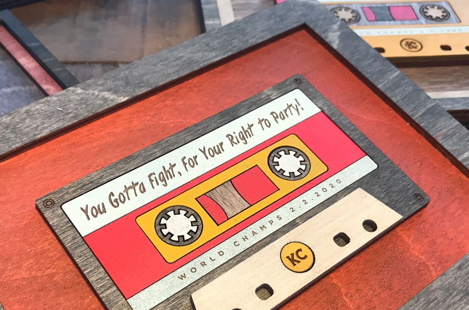 80s Cassette Wall Art, Wee Woodworks