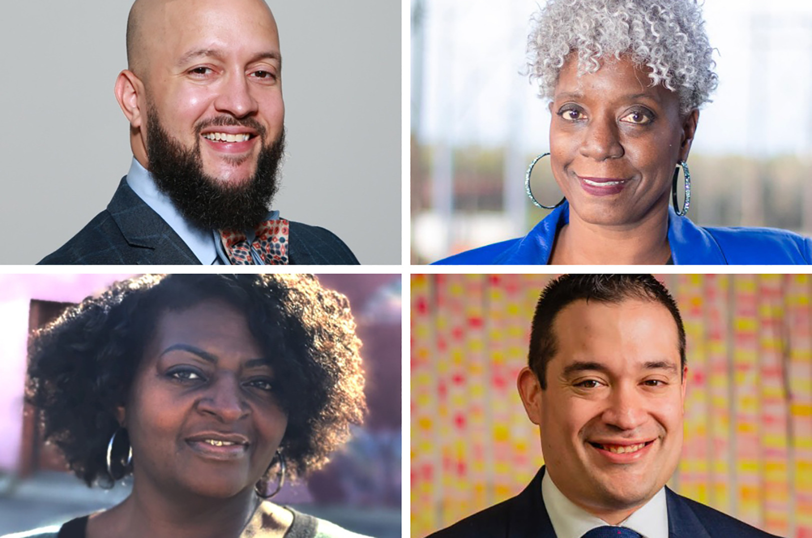 Roy Scott, Healthy Hip Hop; Ina Montgomery, Urban TEC; Tammy Buckner, WeCode KC; and Edgar Palacios, Latinx Education Collaborative