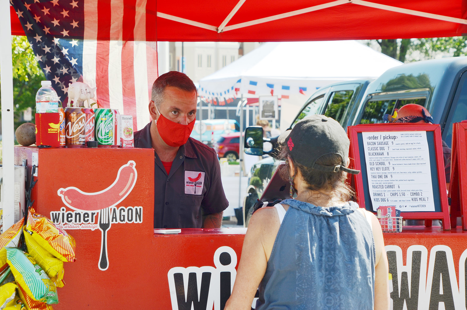 Wiener Wagon-01-080120 Dave Derr, Wiener Wagon, Overland Park Farmers Market