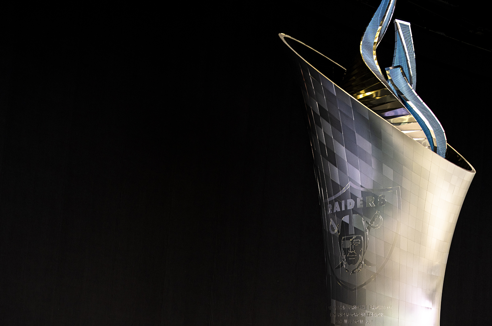 DI Al Davis Memorial Torch 12 Al Davis Memorial Torch, photo courtesy of Dimensional Innovations