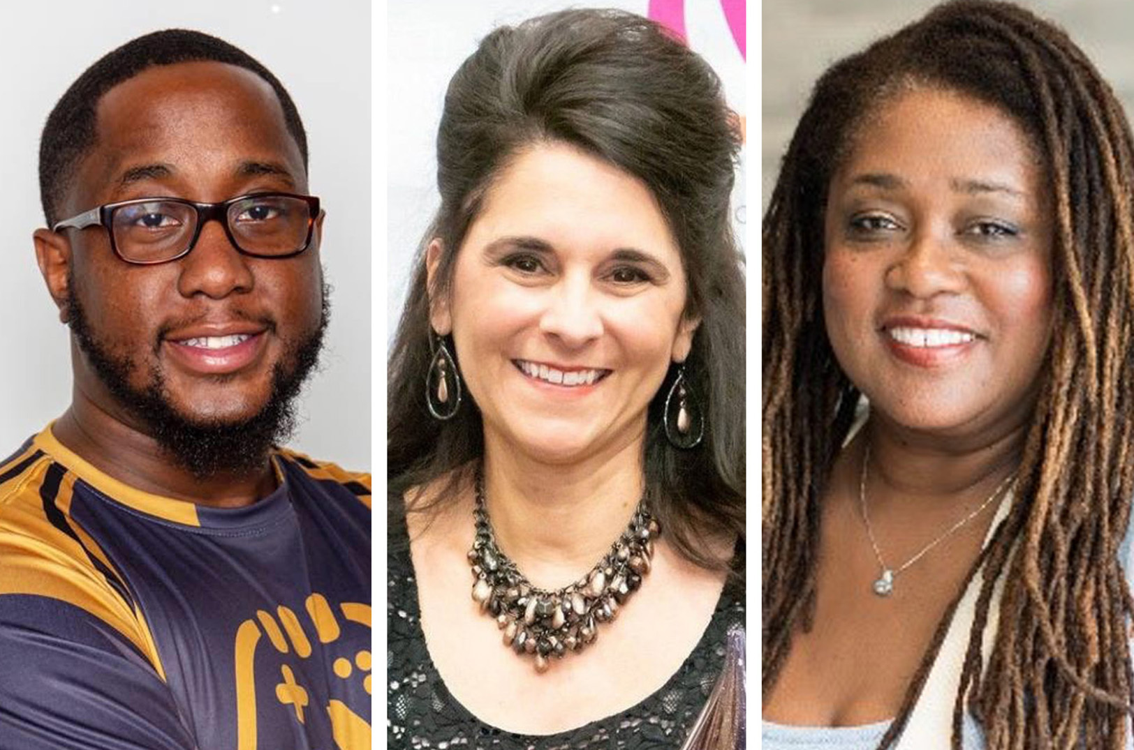 AbdulRasheed Yahaya, Local Legends Gaming; Lisa Ragan, Safely Delicious; and Shelley Cooper, Diversity Telehealth