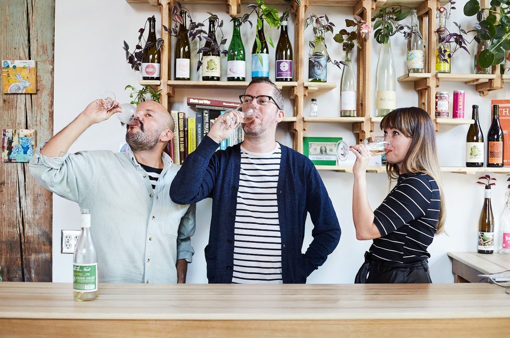 Richard Garcia, Jamie Zoeller and Liz Zoeller, Big Mood Natural Wines