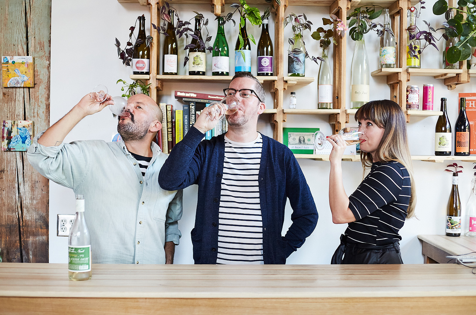Richard Garcia, Jamie Zoeller and Liz Zoeller, Big Mood Natural Wines