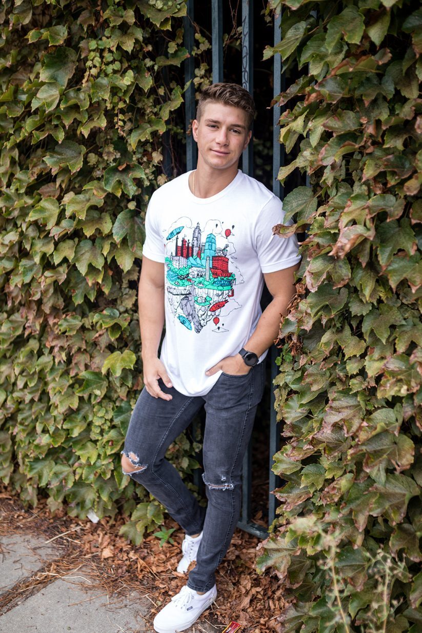 Modeling by Jesse Hutmacher, @jessehutmacher; Photo by Nathan Gilmore, @nkgimagery