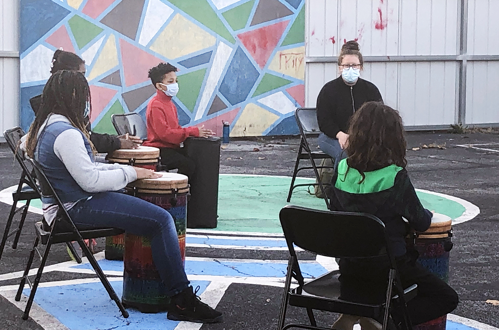 Socially distance drum circle club, Citizens of the World