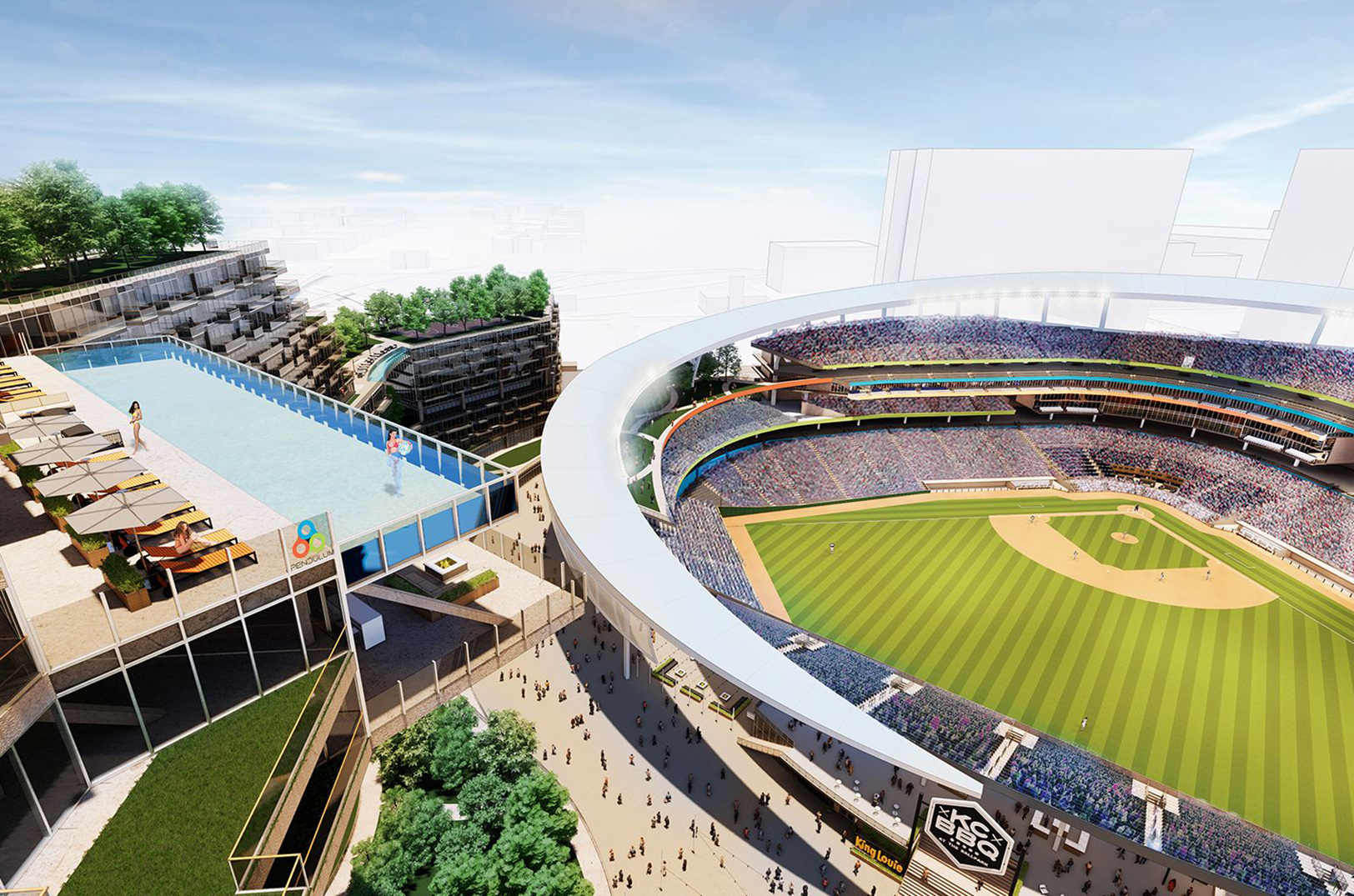 Downtown Royals ballpark design by Pendulum Studio