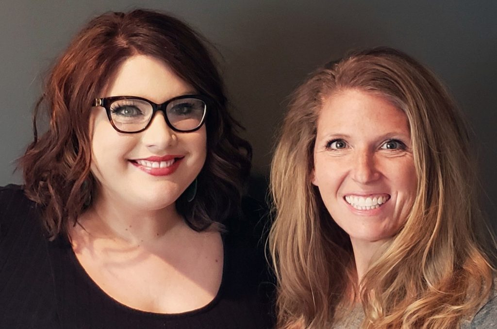 Tiffiney Baumgarden and Jennifer Riley, Crossing Broadway