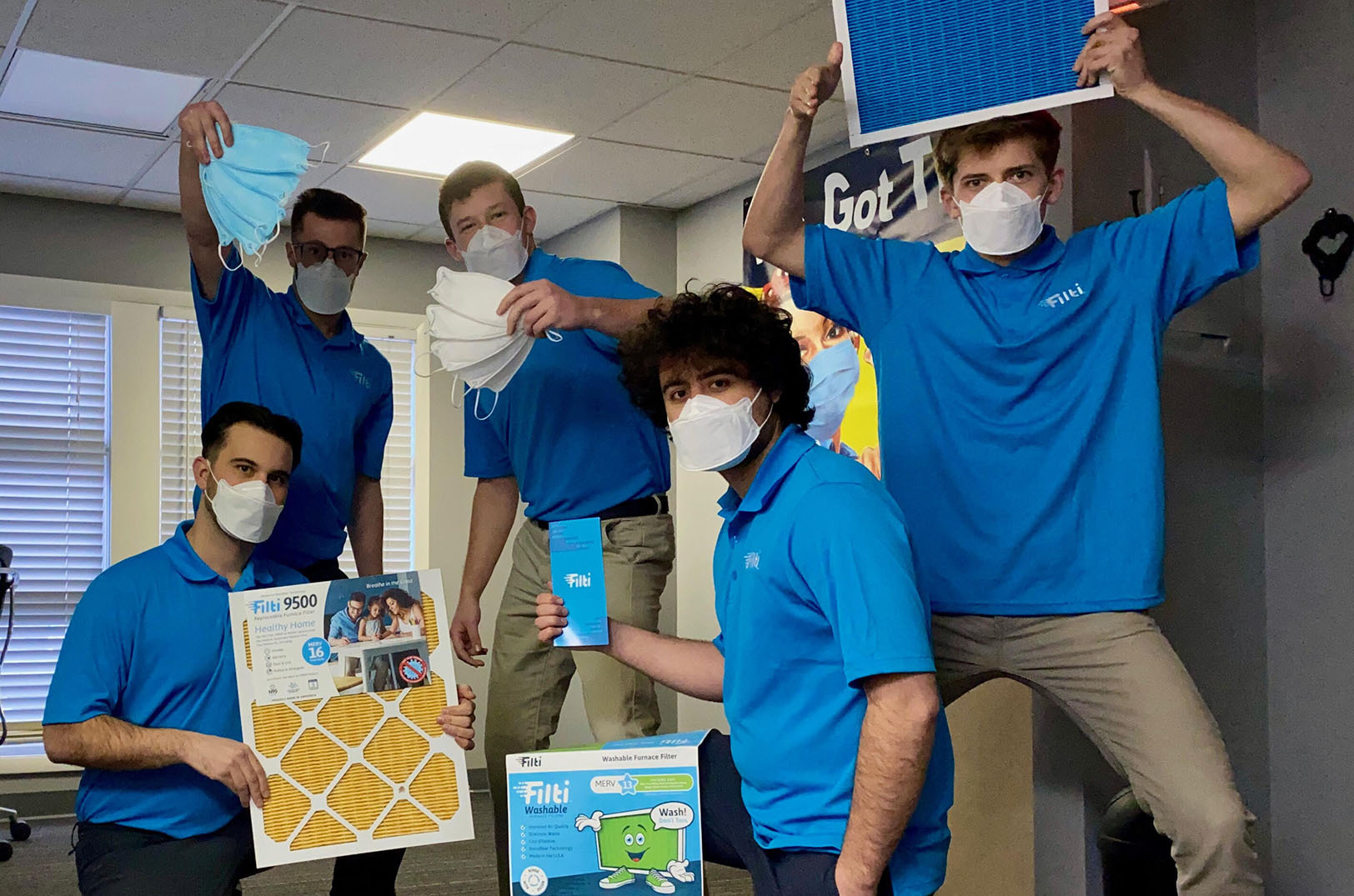 George Tsatsos, Dakota Hendrickson, Carver Gertsberger, Carlos Selva and Johnny Wermers, Filti