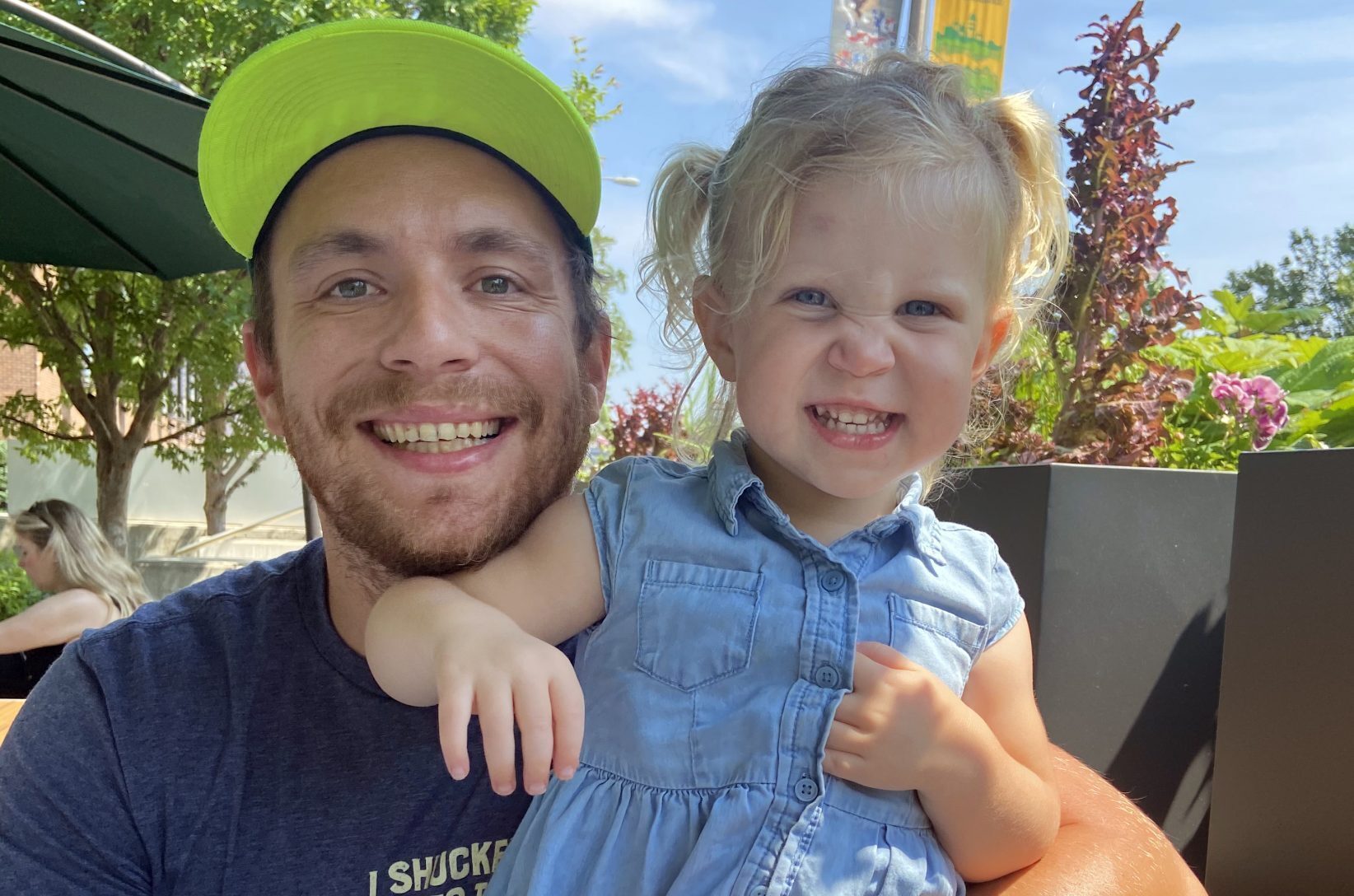 Bryan Sparks and his daughter, Esme