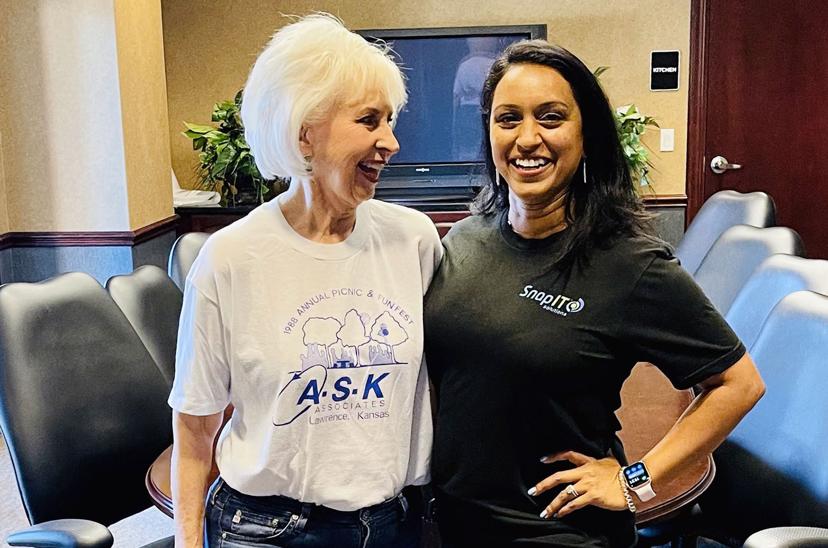 Sheila Martinez, A.S.K. Associates, and Neelima Parasker, SnapIT Solutions