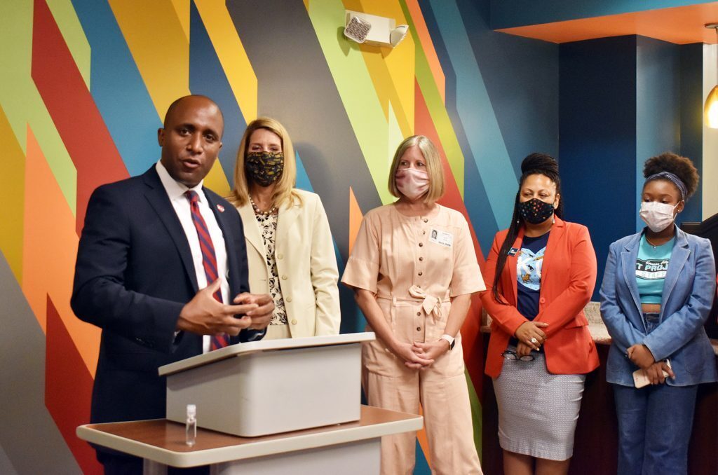 Quinton Lucas, Kansas City mayor, Working for Youth event; Startland News photo