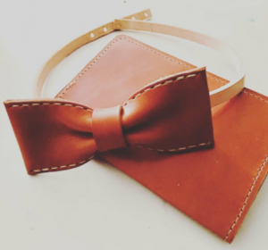 Red Hare Leather bowties