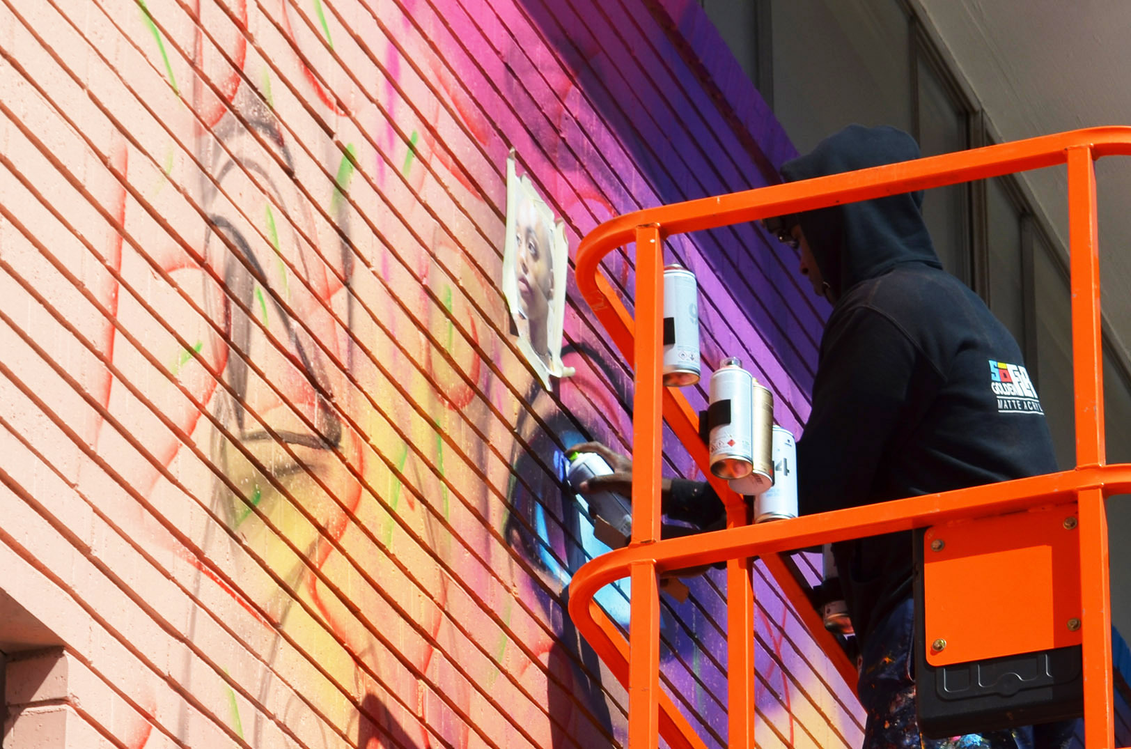 Block Mural 01 Thomas "Detour" Evans, Denver, Colorado; Plaza Parkway Medical Building
