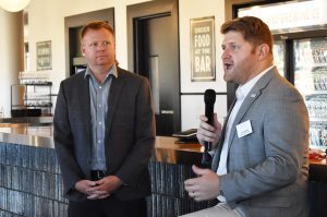 bcp insurtech launch 2021 07 Natan Kurtz, Brush Creek Partners, and Jim Erickson, Economic Development Council of Kansas City Missouri