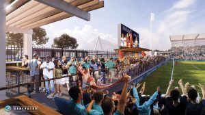 KC NWSL 05 Stadium rendering from Kansas City NWSL, by Generator Studio, JE Dunn and Monarch Build