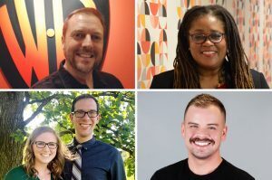 Gavin Dell, Hollywood Animation Academy; Shelly Cooper, SureShow; Jill and Justin Bertelsen, Crib Coaching; and Craig Boyle, What Duh Fog