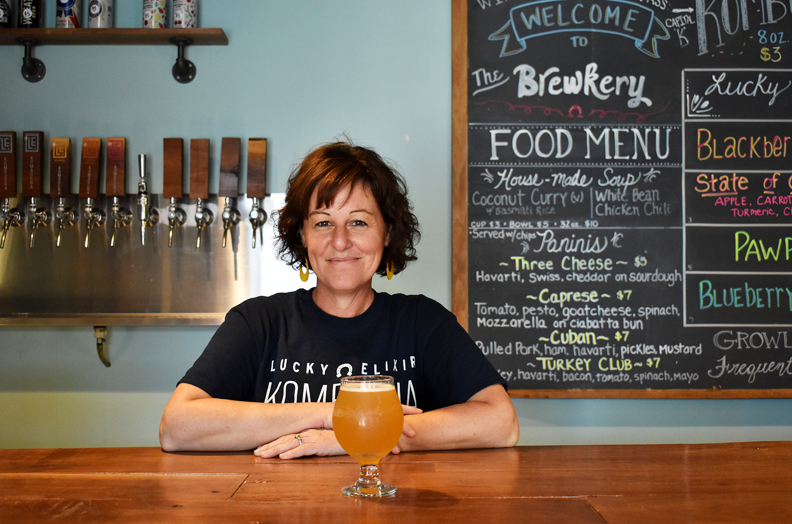 Amy Goldman, The Brewkery, Lucky Elixir kombucha