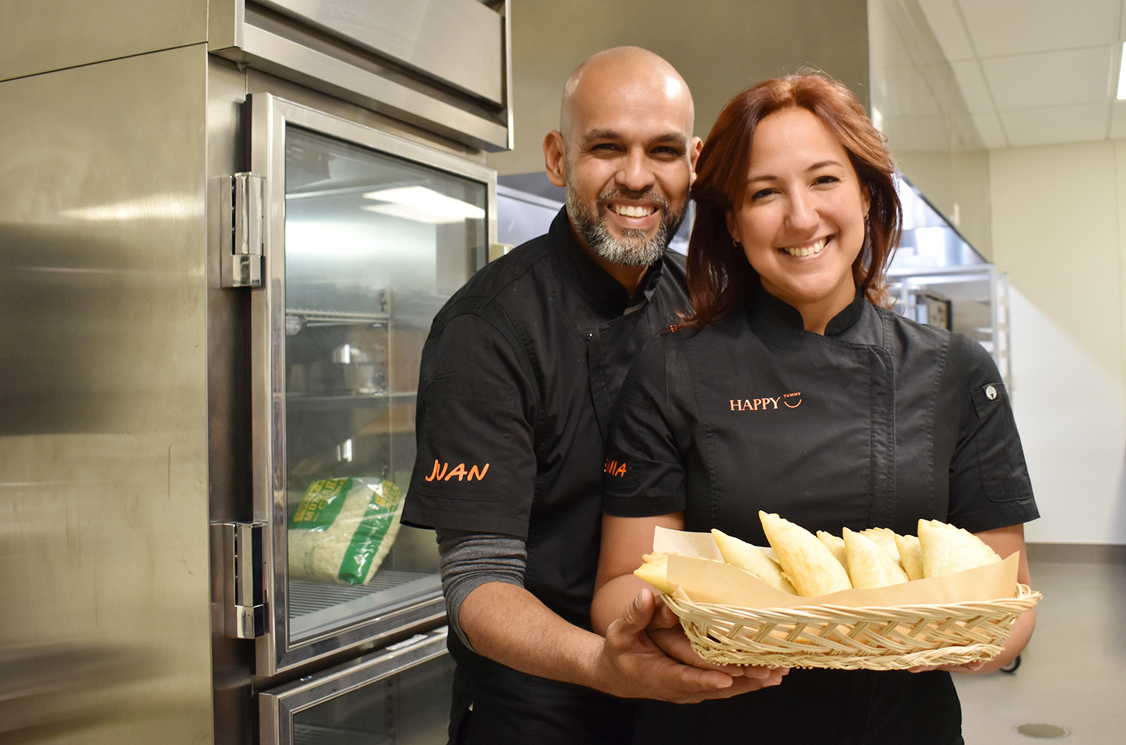 Juan Paredes and Sonia Sandoval, Happy Tummy; Startland News photo by Channa Steinmetz