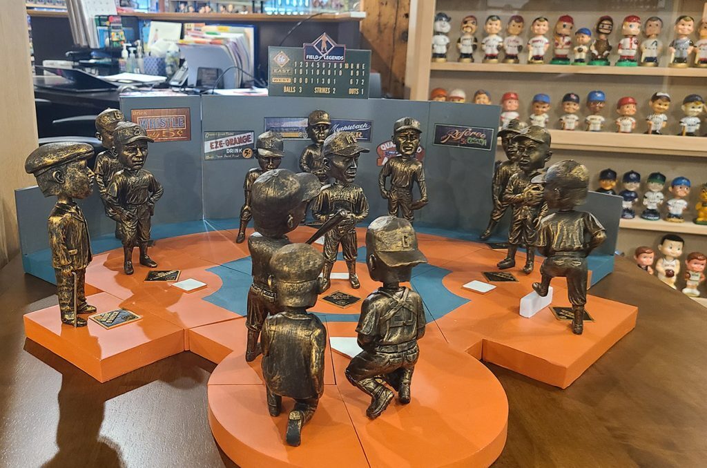 The Field of Legends Puzzle Set, pictured at the National Bobblehead Hall of Fame and Museum