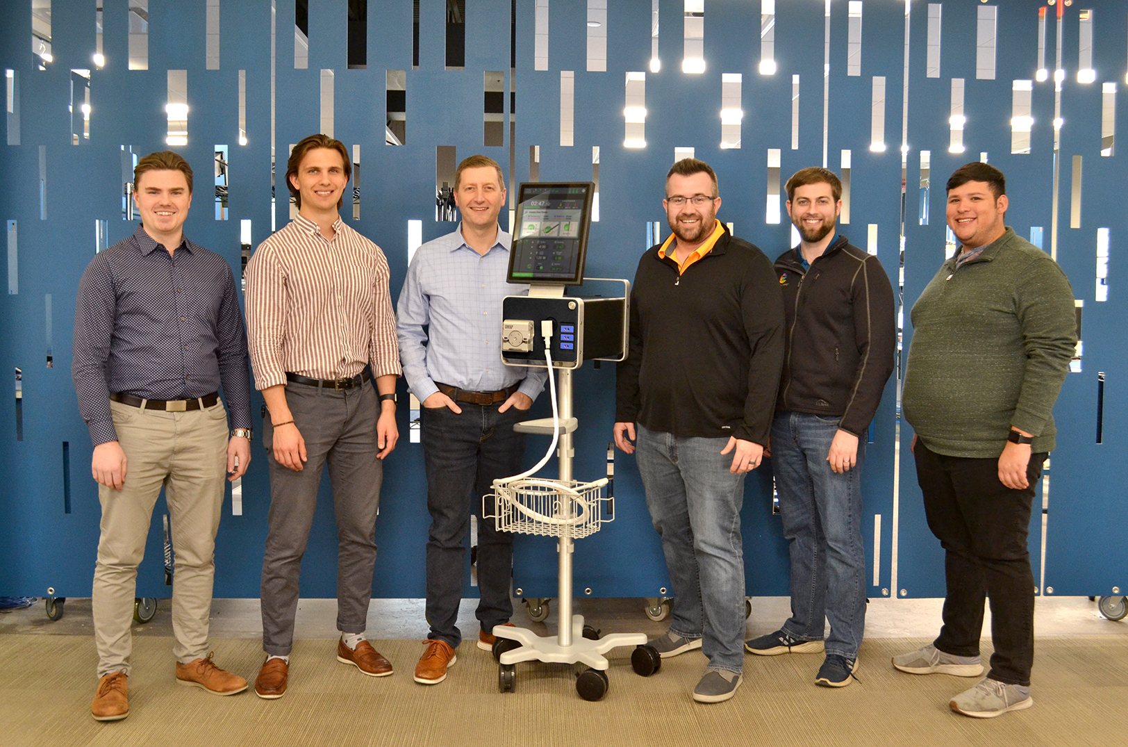 Members of the Engenious Team: Nathan Asinger, Nick Fowler, Chris Justice, Trevor Lytle, Brendan McGeehan, and Tyler Kodanaz